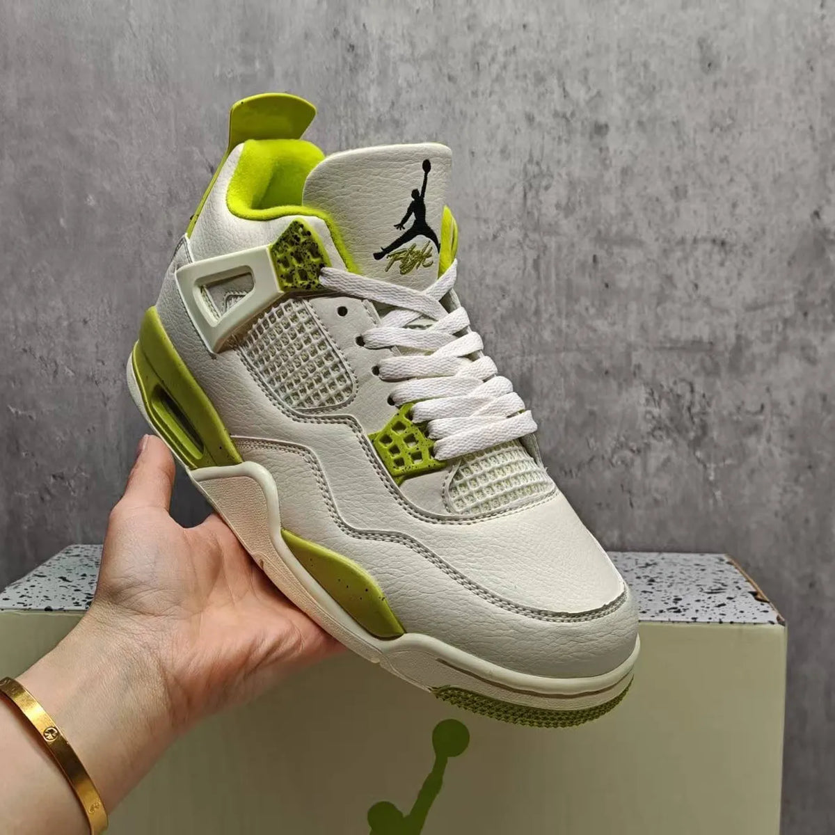 J.Balvin x AJ 4 OG Lemonade Shoes Sneakers - nk0004879 image 3