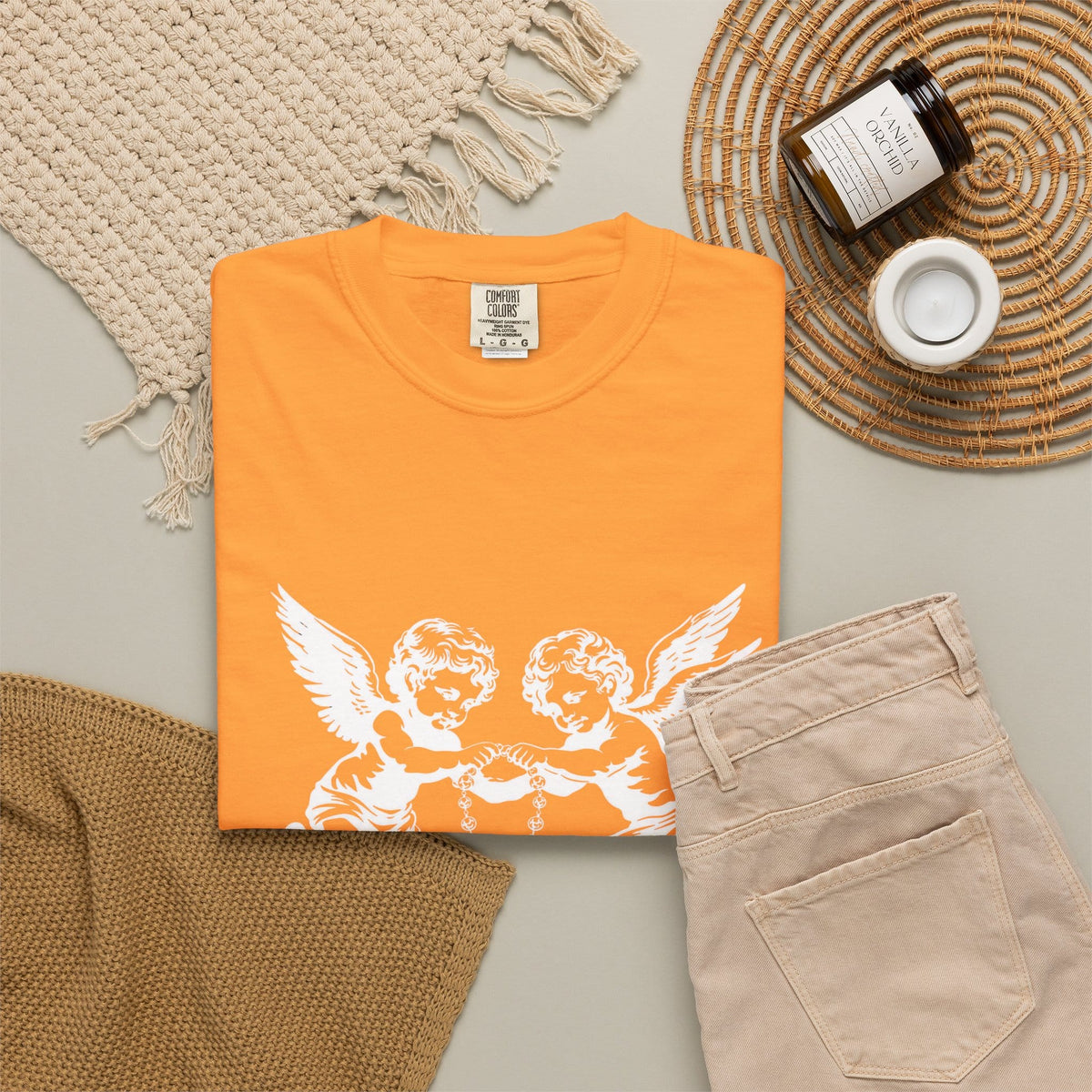 Heavenly Guardians Unisex Garment-Dyed T-shirt image 45