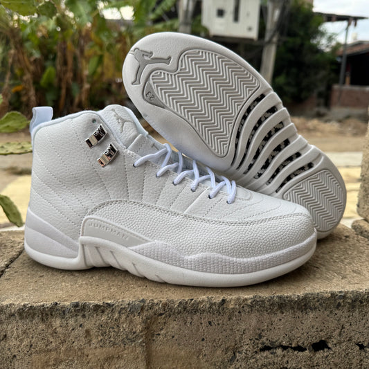 AJ 12 Retro All White Shoes Sneakers - nk0005257 image 2