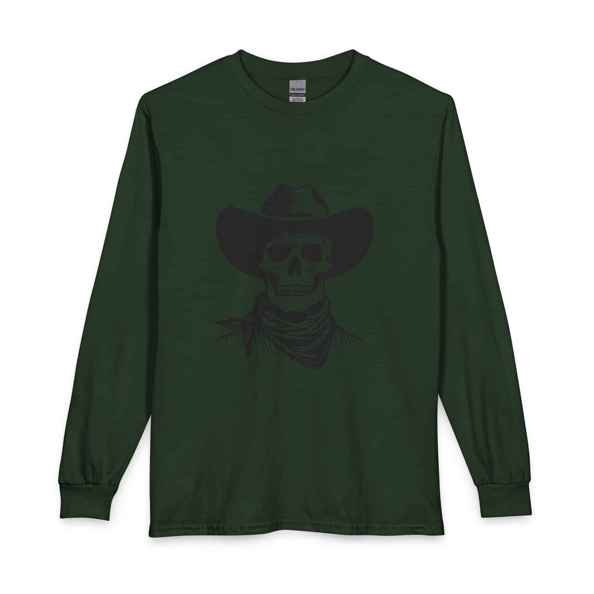 Outlaw Skull Long Sleeve T-Shirt image