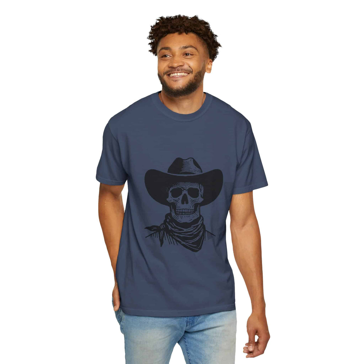 Outlaw Skull Unisex Garment-Dyed T-shirt image 75
