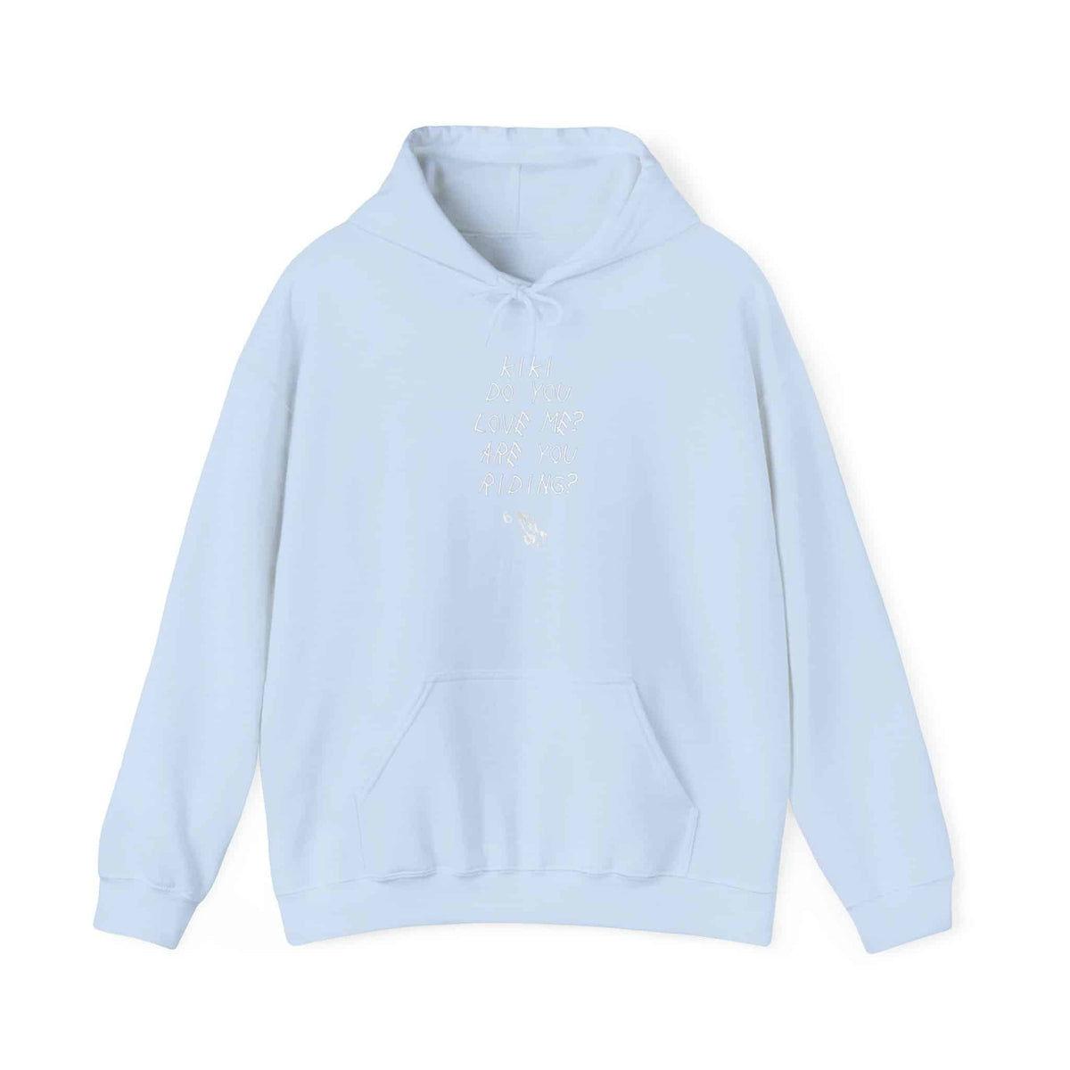 Kiki Loves Me Unisex Heavy Blend™ Hooded Sweatshirt - S, Light Blue image