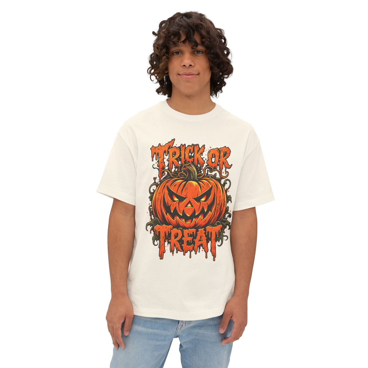 Trick or Treat Unisex Oversized Boxy Tee image 13