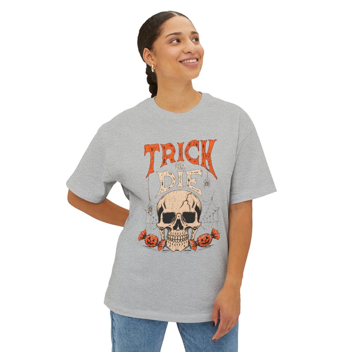 TRICK OR DIE Unisex Oversized Boxy Tee image 27