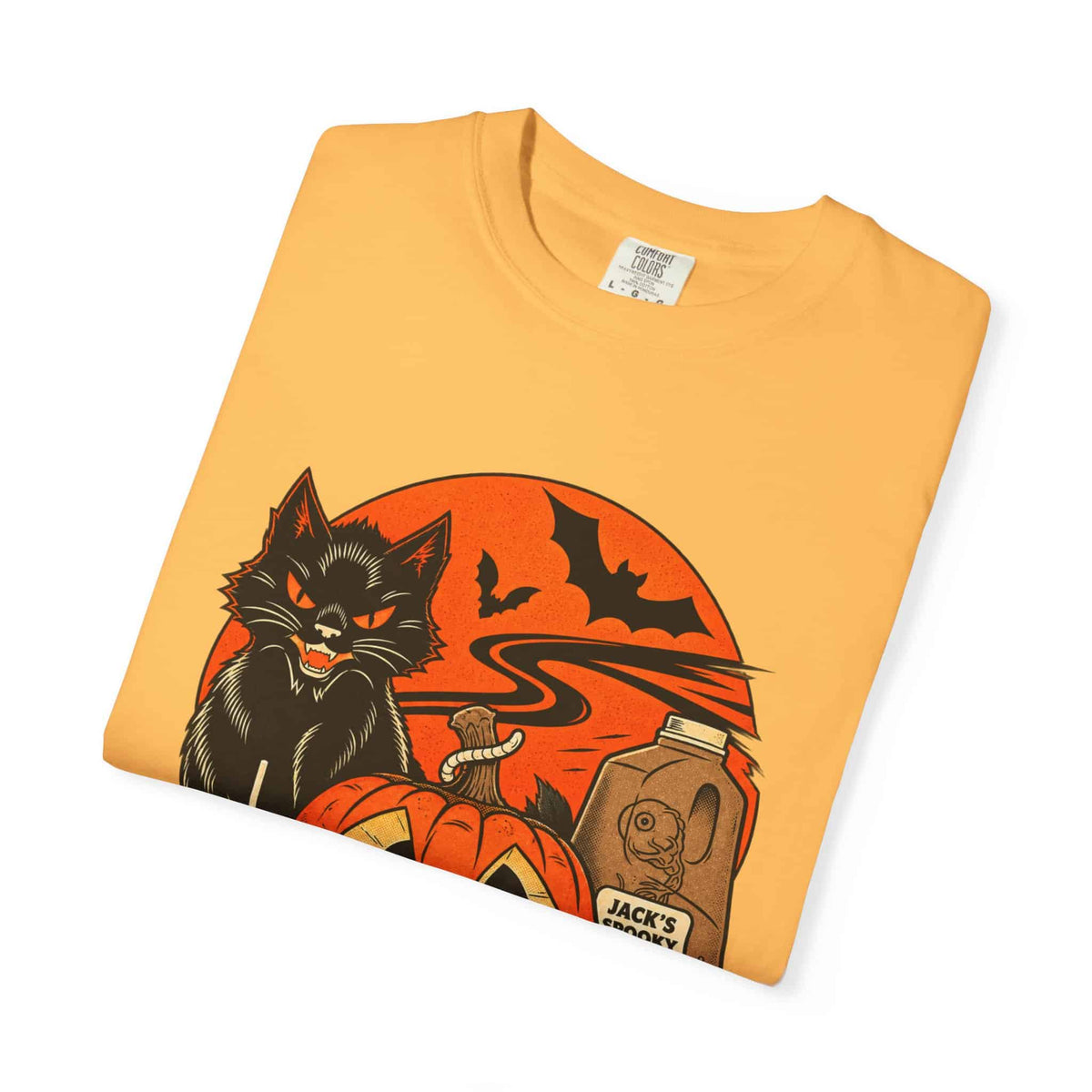 Midnight Cat Unisex Garment-Dyed T-shirt image 35