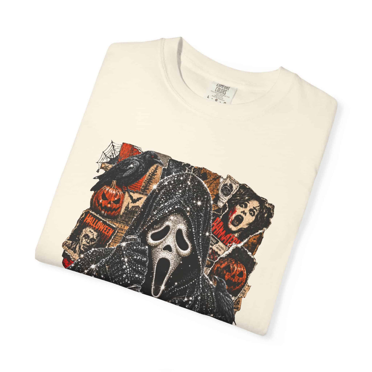 Halloween Horror Unisex Garment-Dyed T-shirt image 22