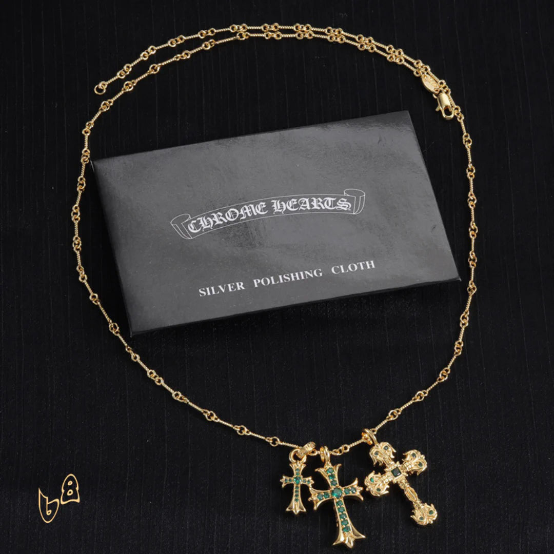 CH Cross Pendant Necklace - CH0046 image 1