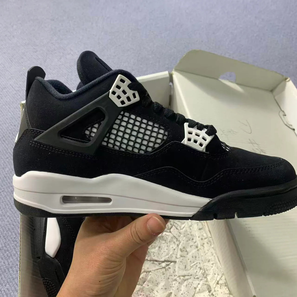 AJ 4 Retro 'White Thunder' Shoes Sneakers - nk0004855 image 3