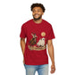 Halloween Basketball Skeleton Unisex Garment-Dyed T-shirt image 92