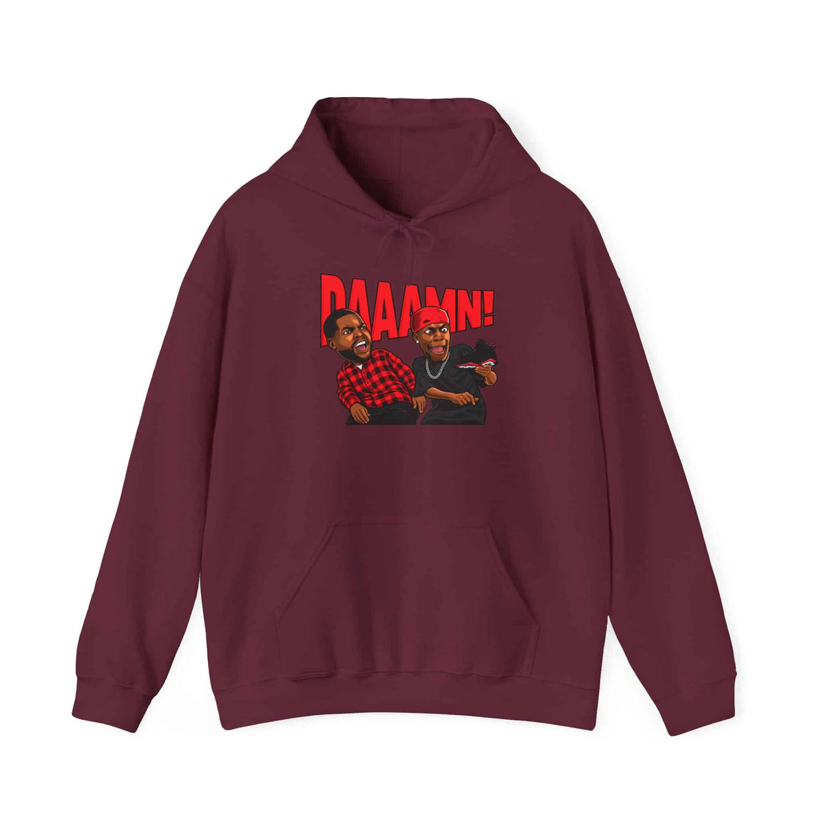 Graphic Print Hooded Sweatshirt - POD0035 image