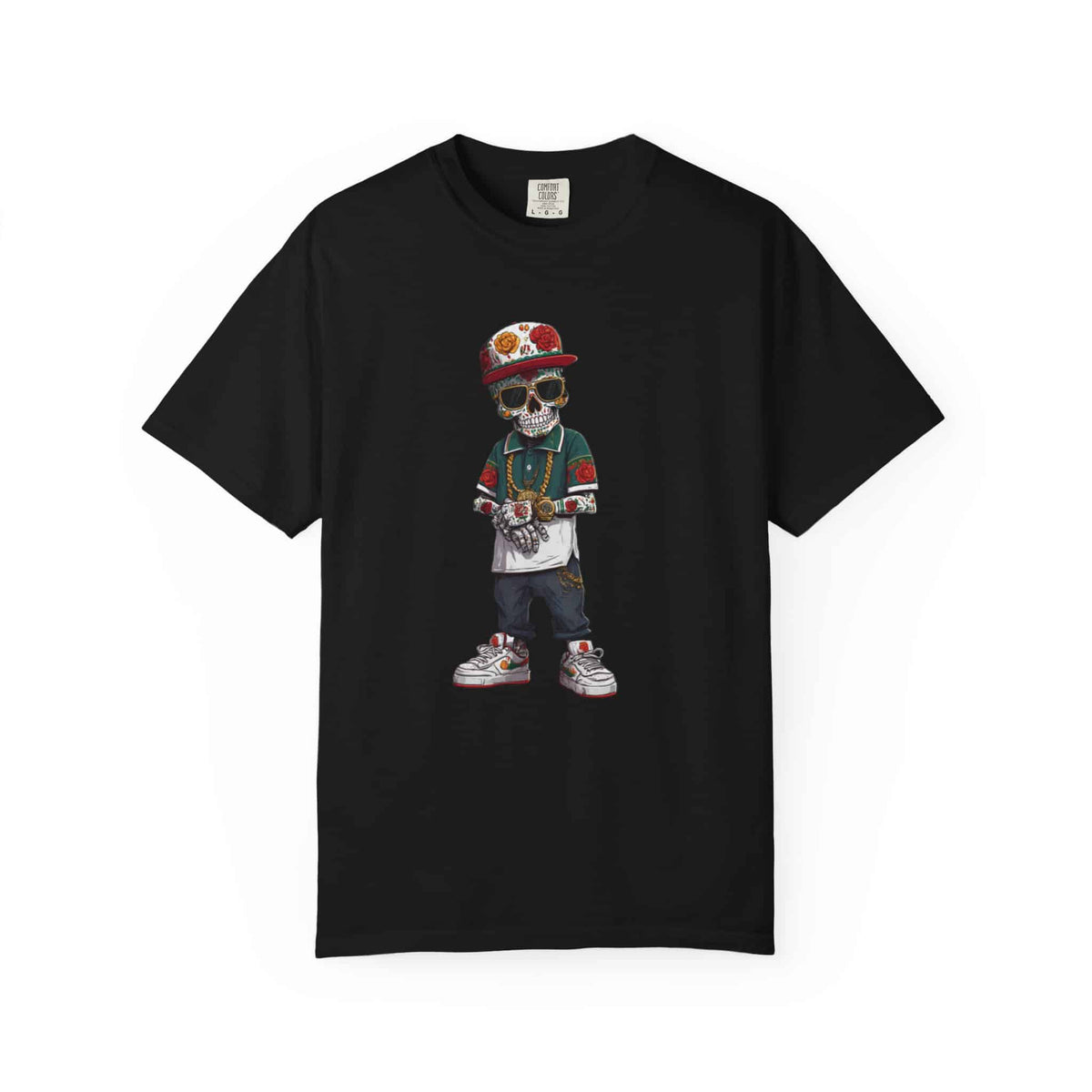 Skull Luxury Unisex Garment-Dyed T-shirt image