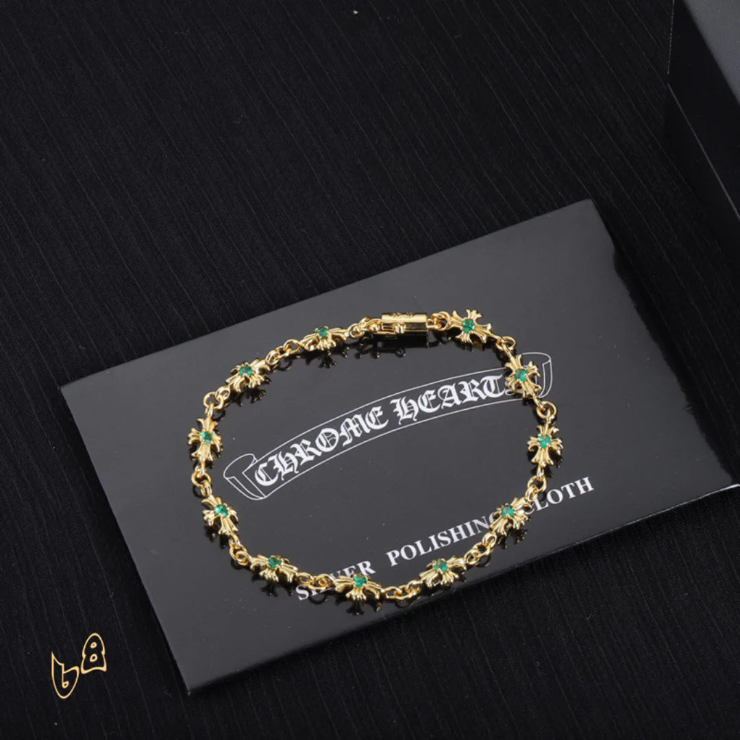 CH Cross Flower Bracelet - CH0067 image 1