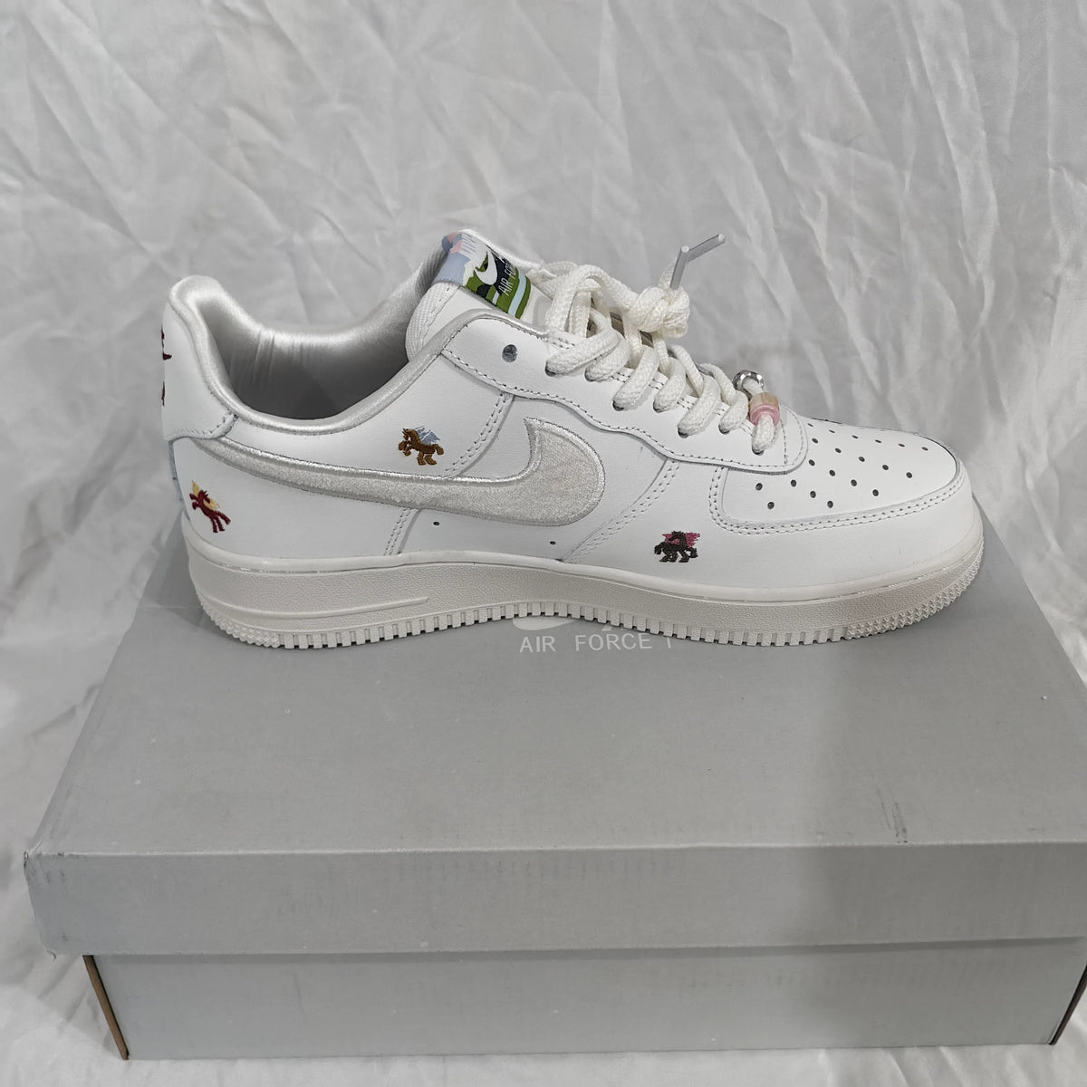 Air Force 1 Chenille Swoosh Year Of The Horse Shoes Sneakers - nk0004808 image 18
