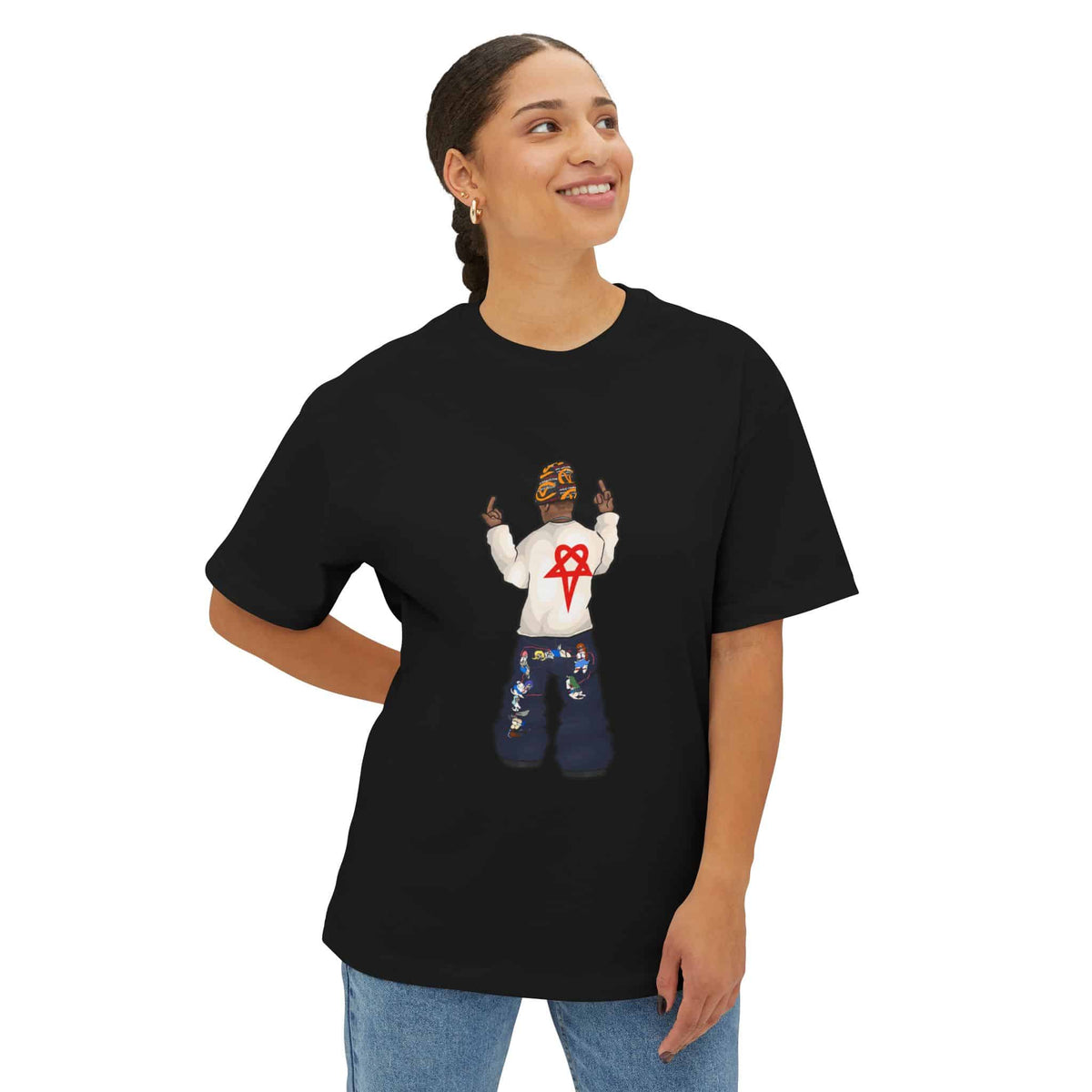 Rebel Attitude Unisex Oversized Boxy Tee image 3
