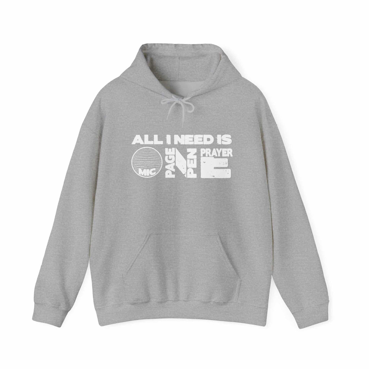 ALL_I_NEED_IS Hooded Sweatshirt - S, Sport Grey image