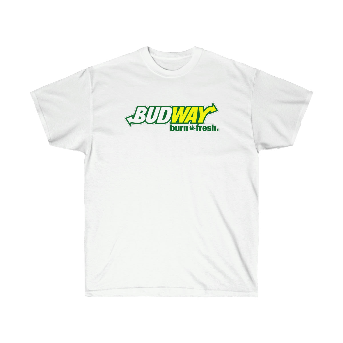 Budway Burn Fresh White Men T-Shirt - White, M image