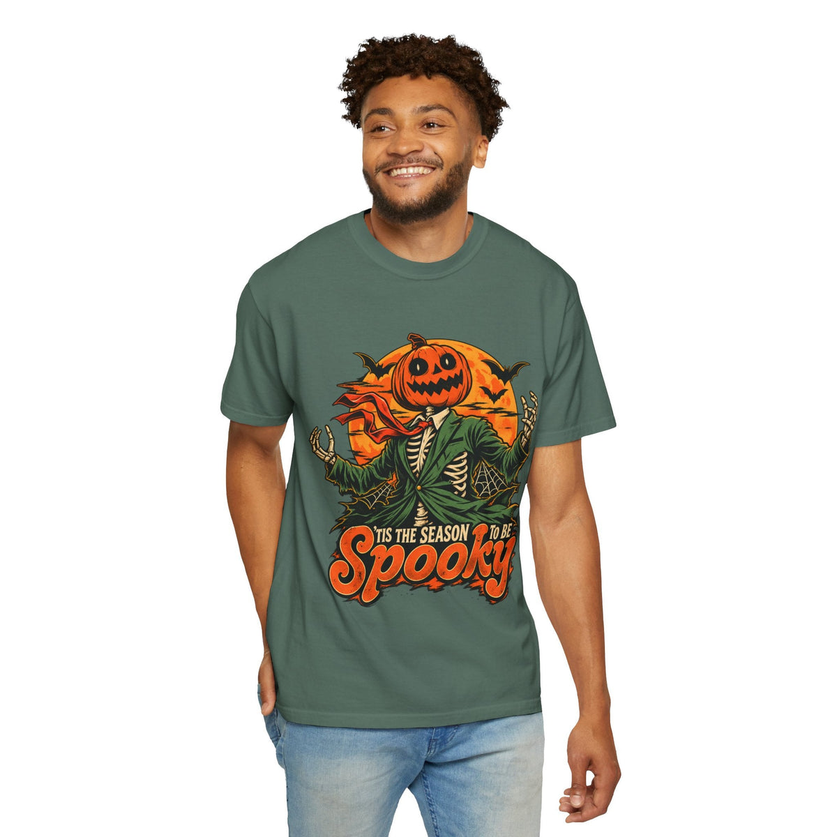Spooky Season Unisex Garment-Dyed T-shirt image 101