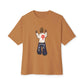 Rebel Attitude Unisex Oversized Boxy Tee - Toast, M image