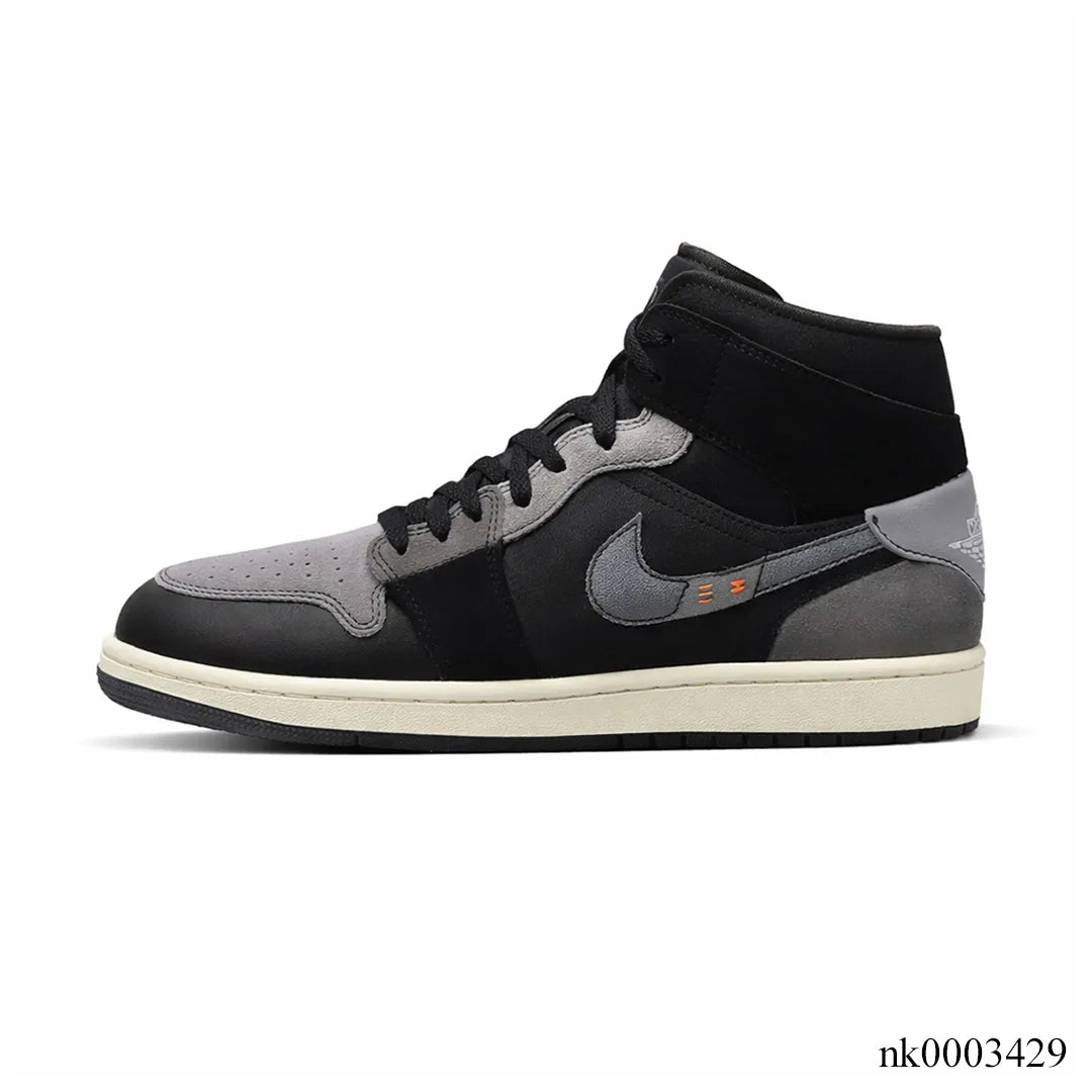 AJ 1 Mid Craft Inside Out Black Shoes Sneakers - nk0003429 image 1