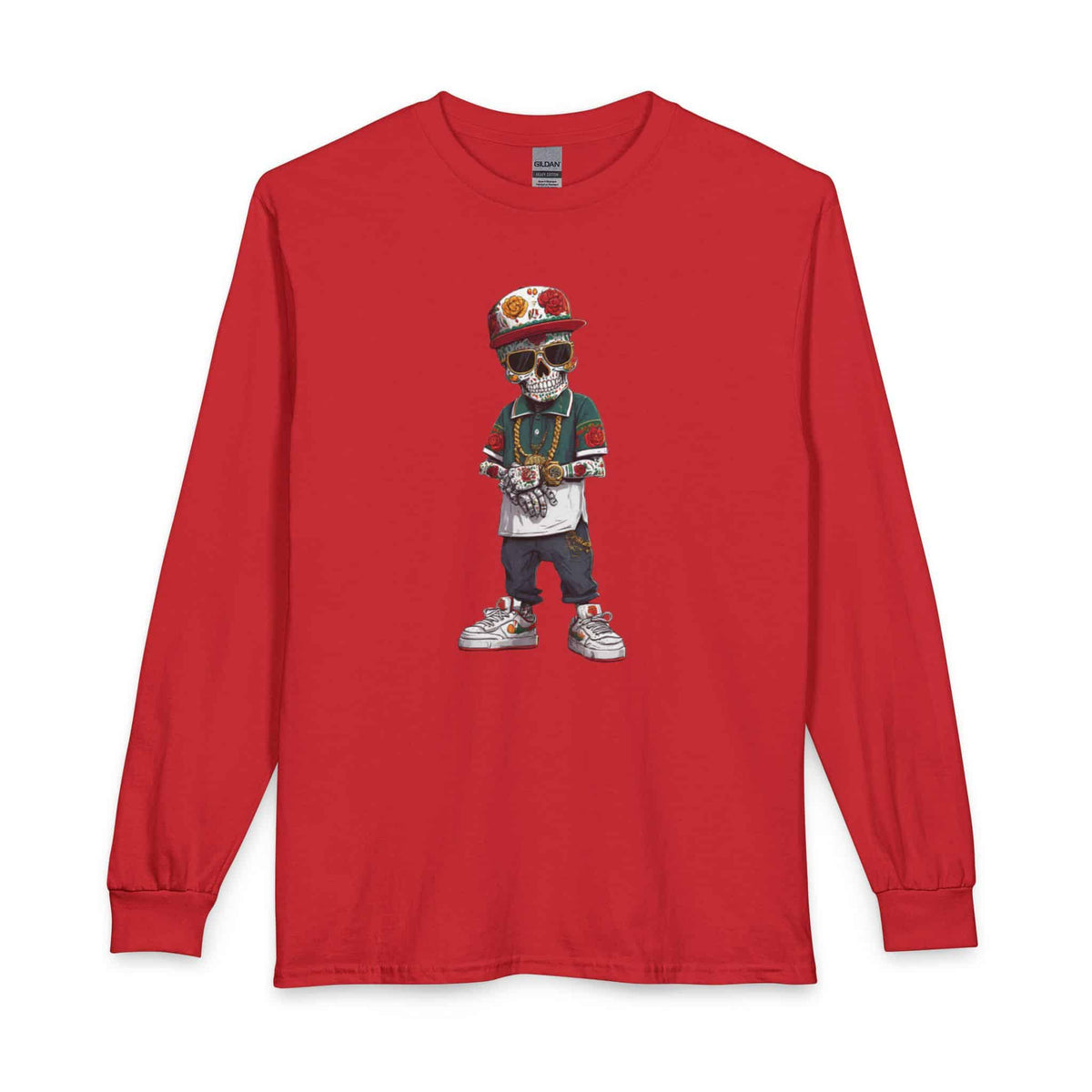 Skull Luxury Long Sleeve T-Shirt image