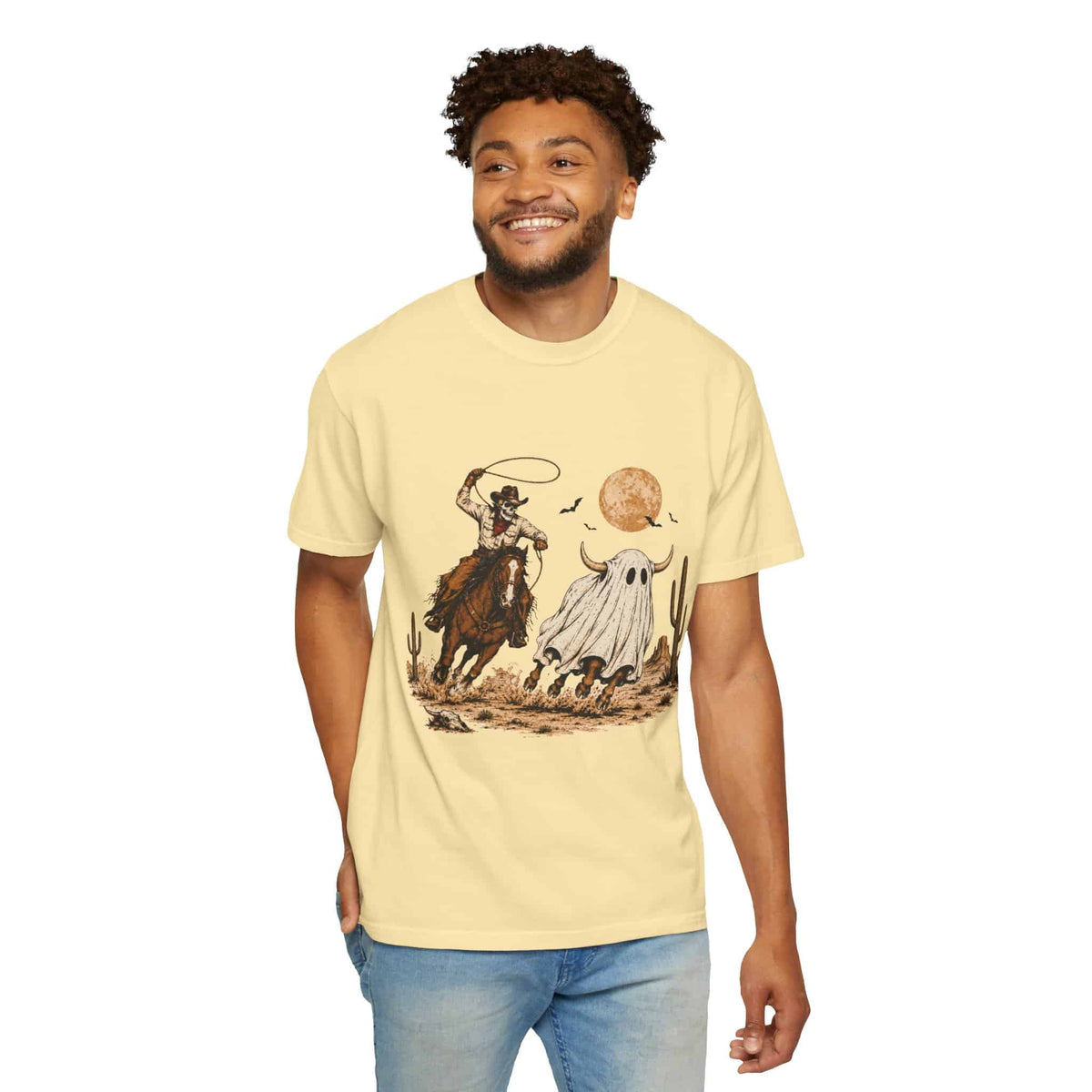 Halloween Basketball Skeleton Unisex Garment-Dyed T-shirt image 42