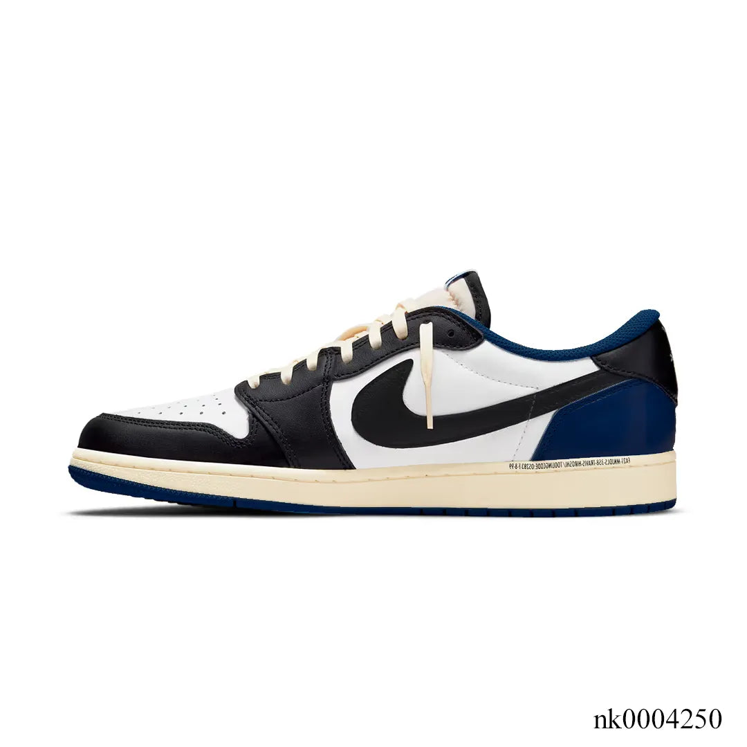 Travis Scott x Fragment x AJ 1 Low Dark Blue Shoes Sneakers - nk0004250 image 1