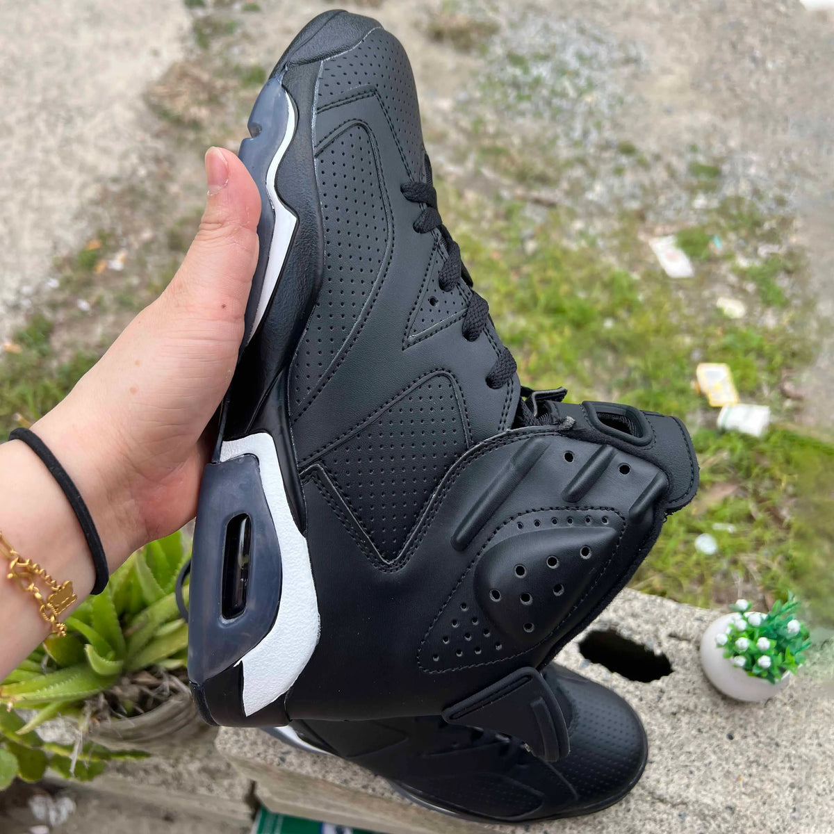 AJ 6 Black Cat Shoes Sneakers - nk0003840 image 7