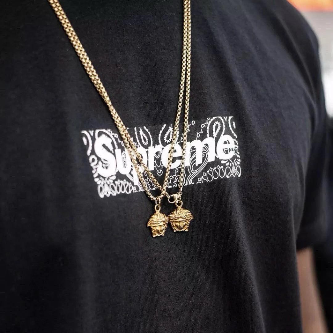 SUP Box Logo Zebra Print T-Shirt in Black - 514 - spm0000514 image 9