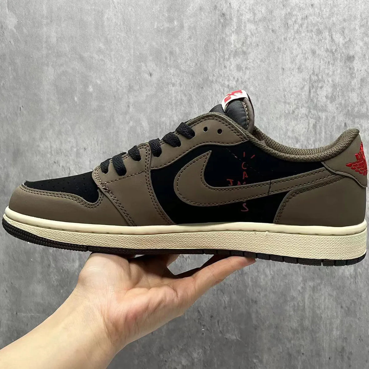 Travis Scott x AJ 1 Low OG Dark Mocha Shoes Sneakers - nk0000012 image 9