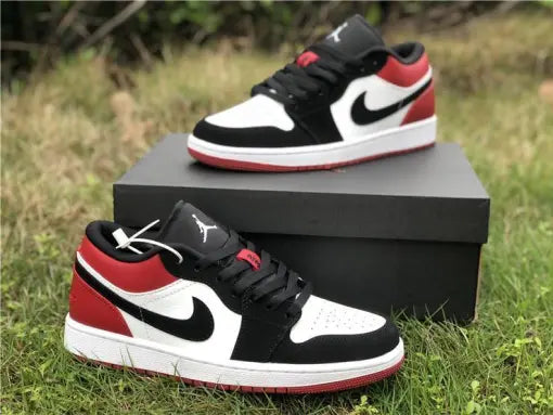 AJ 1 Low Black Toe Shoes Sneakers - nk0000732 image 12