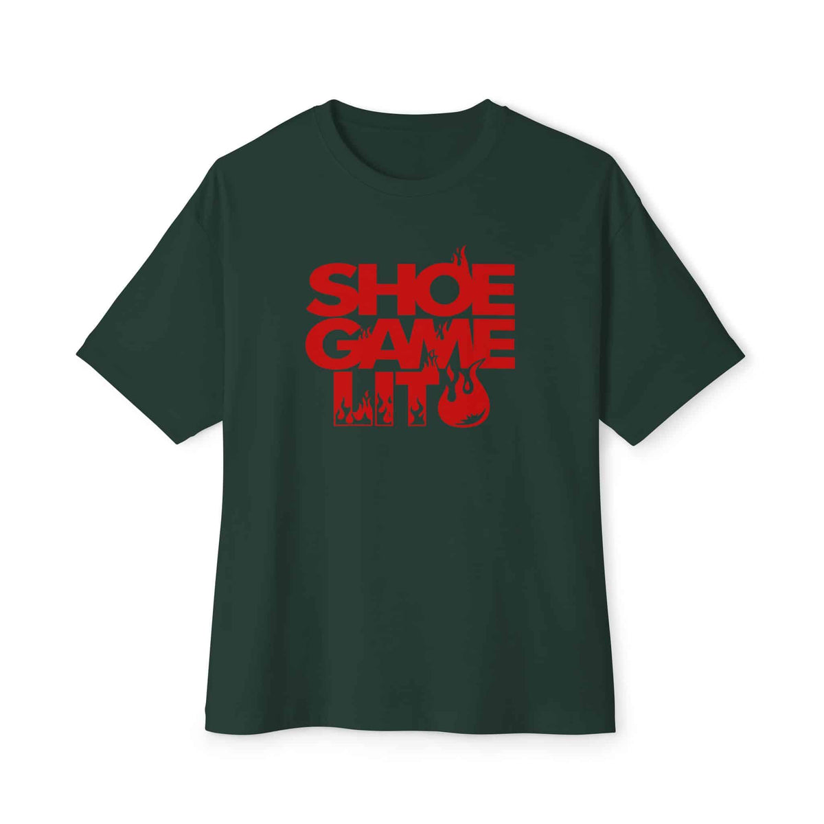 Graphic Print Unisex Oversized Boxy Tee - POD0040 - Forest, XL image
