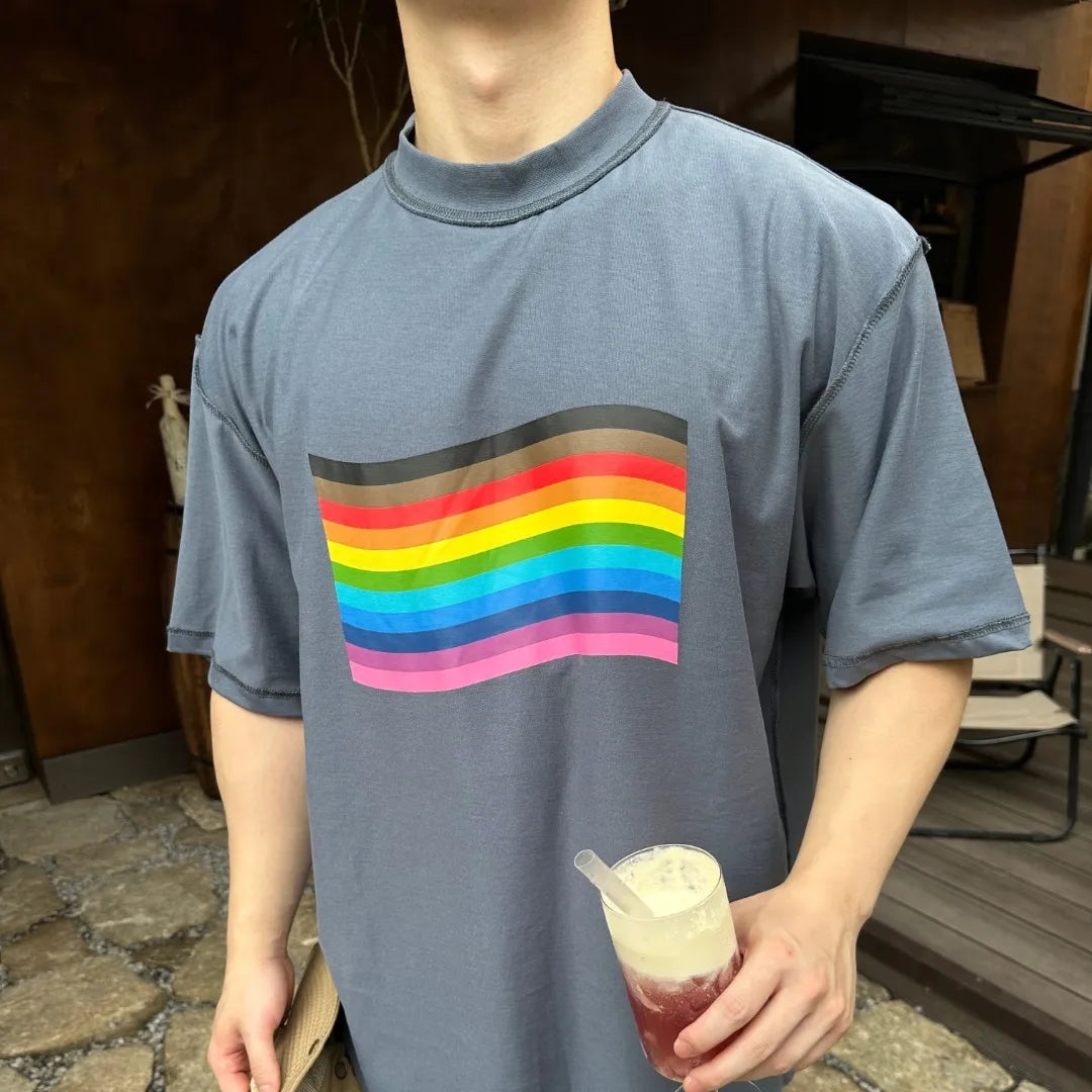 BLCG Pride Rainbow Flag T-shirt in Grey - 606 - blcg0000606 image 9