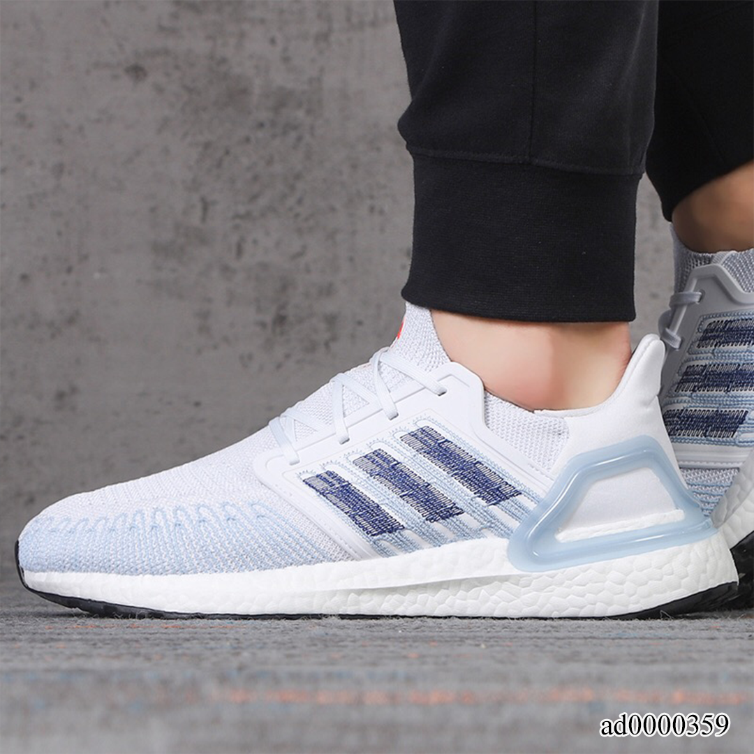 UltraBoost 20 White Light Blue-Orange Shoes Sneakers - ad0000359 image 2