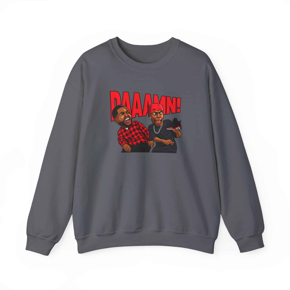 Graphic Print Crewneck Sweatshirt - POD0035 image