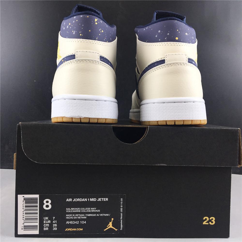 AJ 1 Retro Mid Jeter Shoes Sneakers - nk0000136 image 15