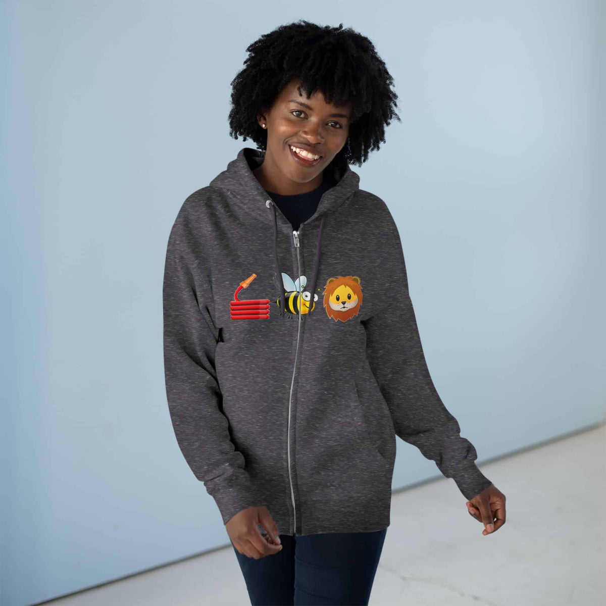Bee Unisex Zip Hoodie image 12
