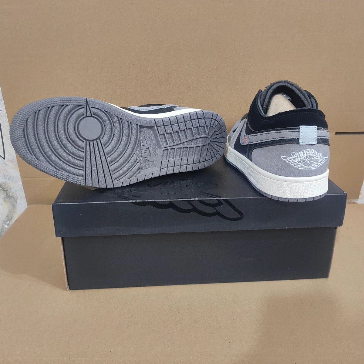 AJ 1 Low Craft Inside Out Black Shoes Sneakers - nk0003696 image 6