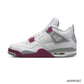 AJ 4 White Purple Cement Shoes Sneakers - nk0004462 image 1