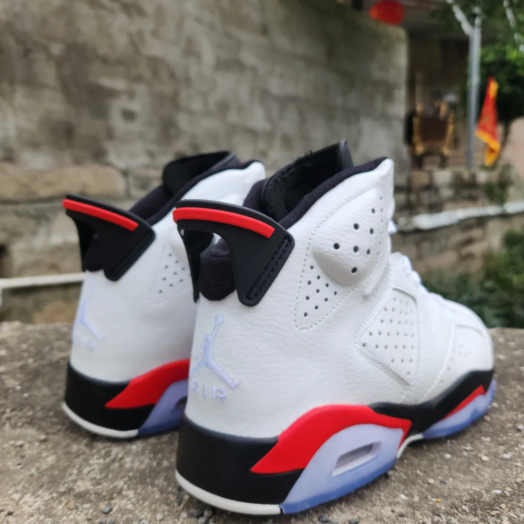 AJ 6 White/Fire Red 2025 Shoes Sneakers - nk0004065 image 7