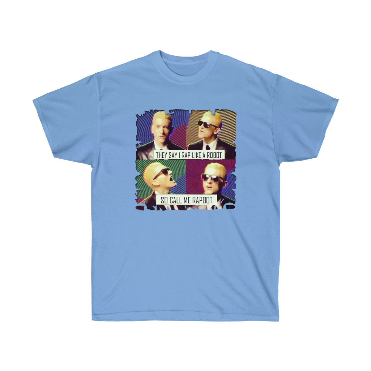 Call Me Rapbot Men T-Shirt - Carolina Blue, S image