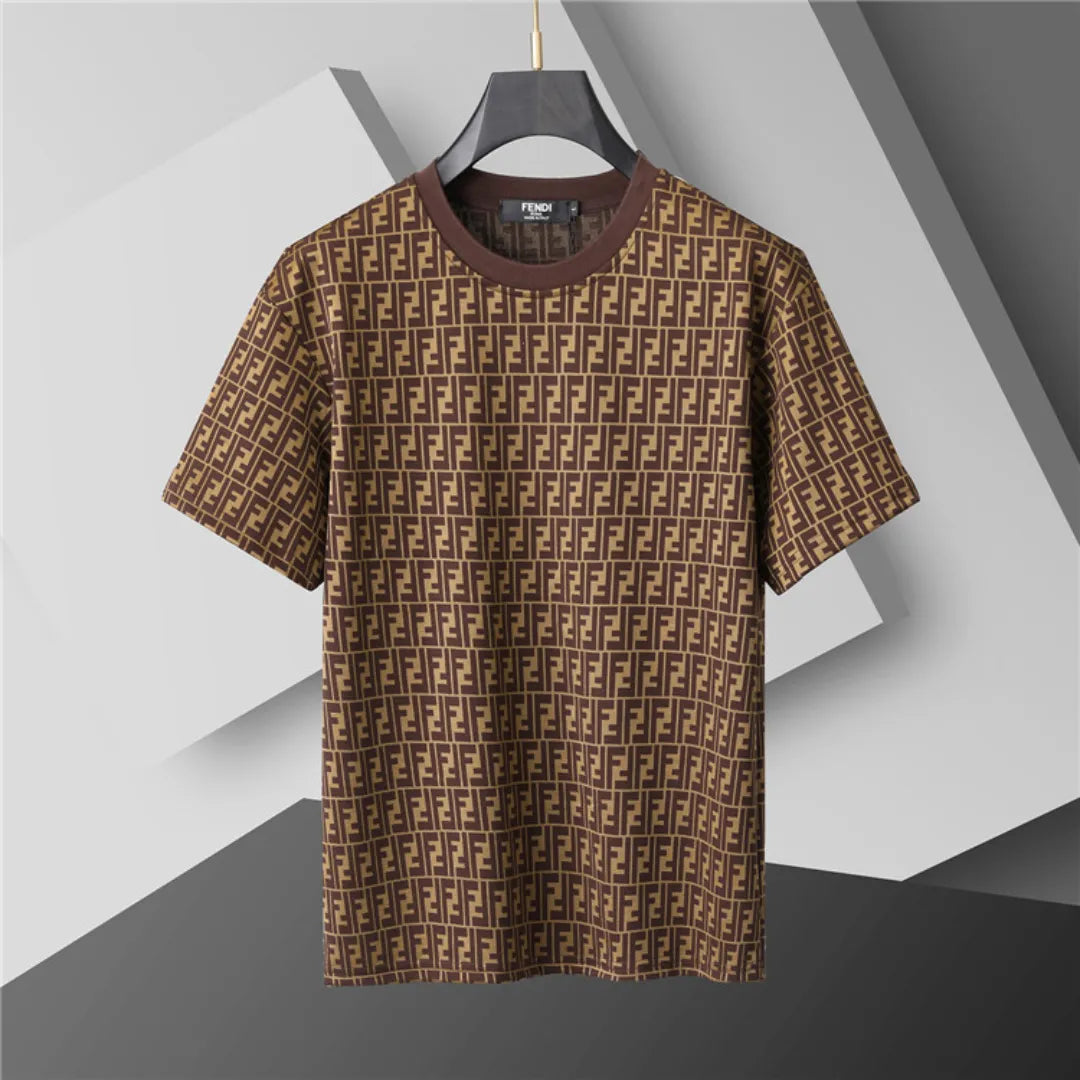 FD Diagonal FF Logo T Shirt in Brown - 78 - fd0000078 image 2