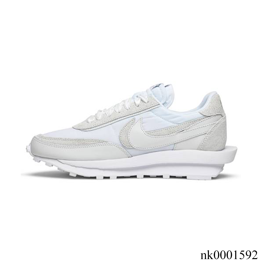 Sacai x LDWaffle White Nylon Shoes Sneakers - nk0001592 image 1