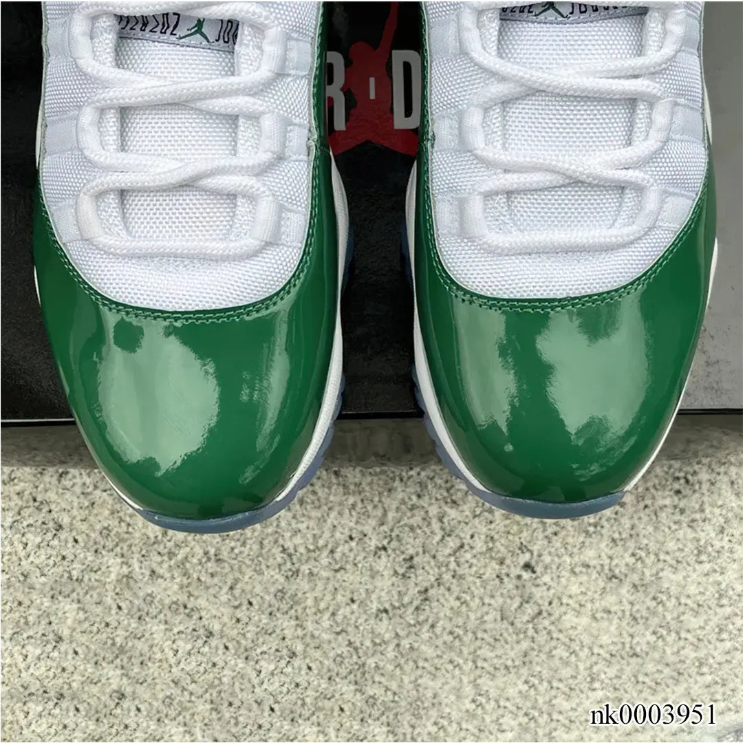 AJ 11 White Green Shoes Sneakers - nk0003951 image 4