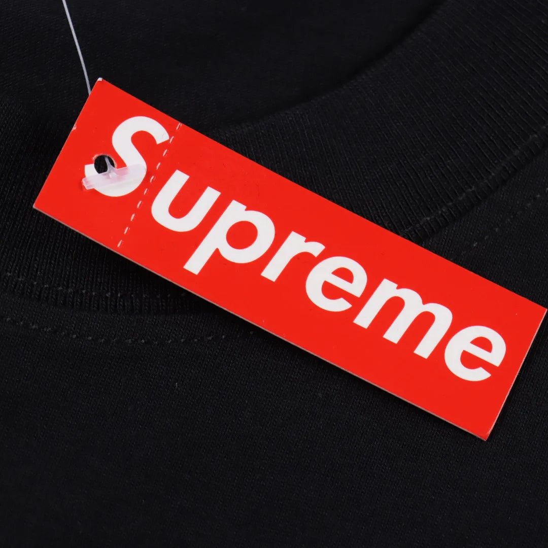 SUP Box Logo Zebra Print T-Shirt in Black - 514 - spm0000514 image 8