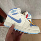 AJ 1 High OG Psychic Blue and Pale Ivory Shoes Sneakers – nk0005386 image 3