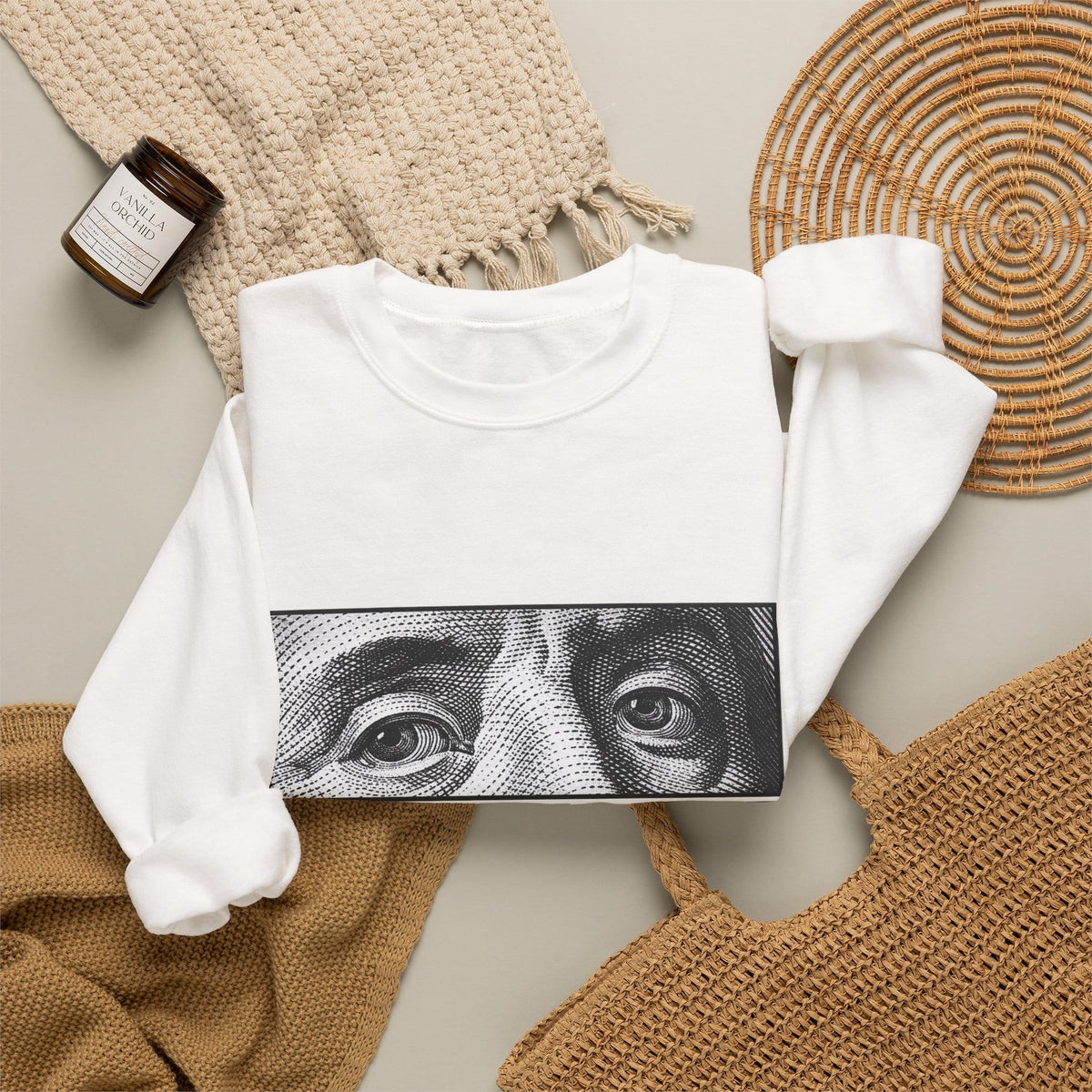 Graphic Print Crewneck Sweatshirt - POD0039 image 3