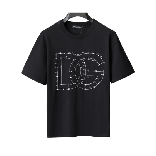 D&G Logo DG Print T-shirt in Black - 108 - dng0000108 image 0