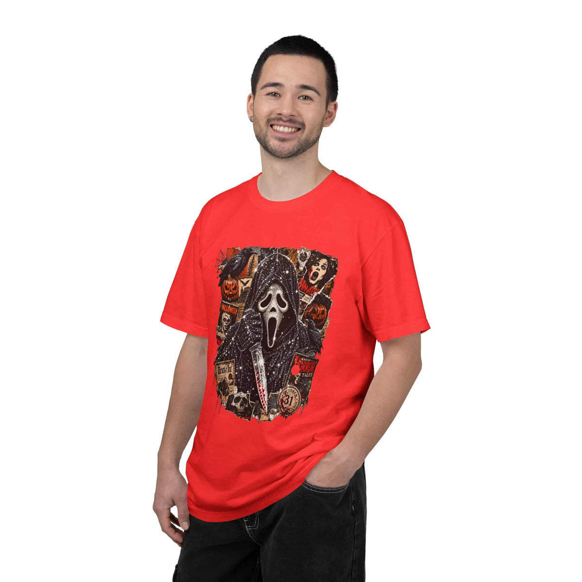 Halloween Horror Unisex Garment-Dyed T-shirt image 96