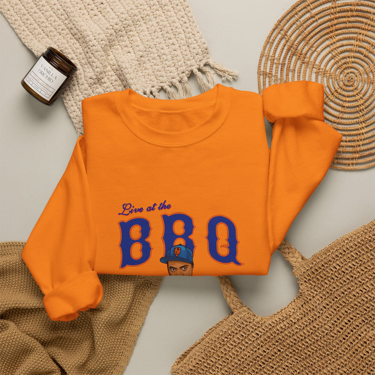 Rap Nas Live At The BBQ Crewneck Sweatshirt image 27