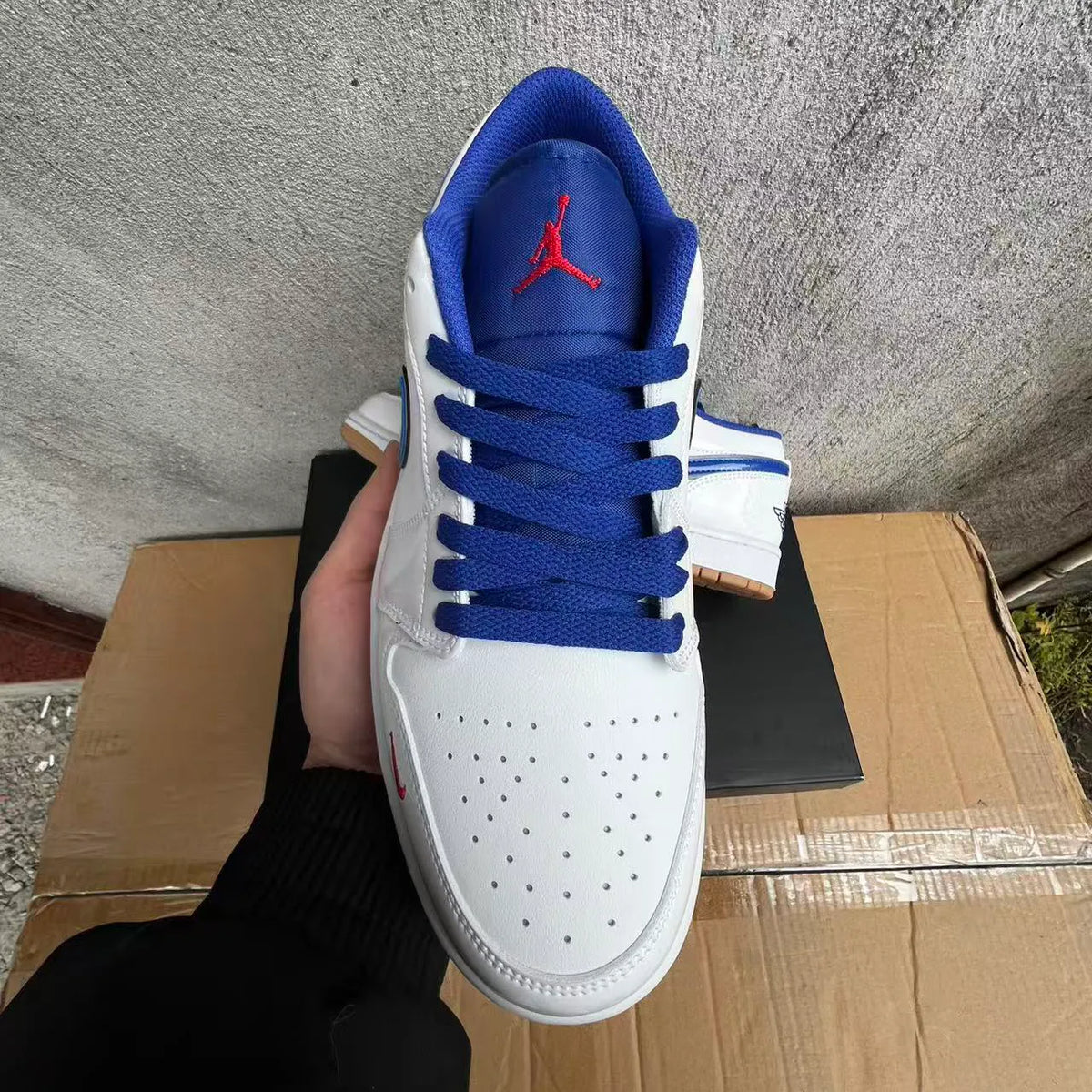 AJ 1 Low Dodgers Shoes Sneakers - nk0005002 image 5